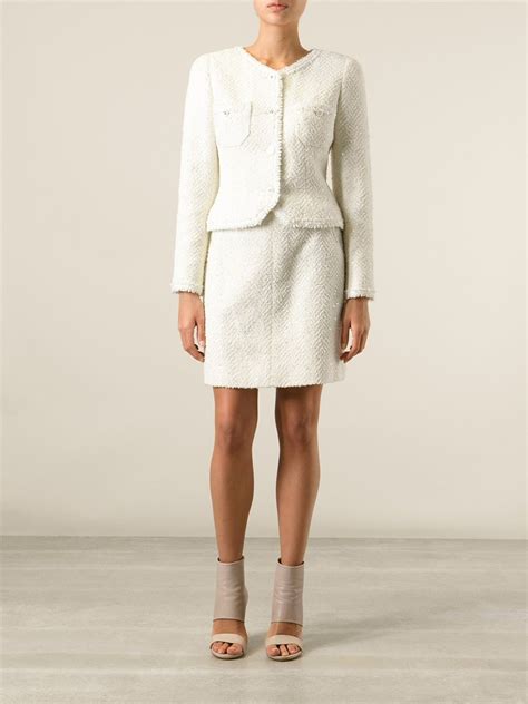 chanel skirt tweed|chanel inspired tweed suit.